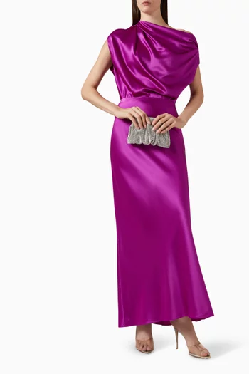Draped One-shoulder Top