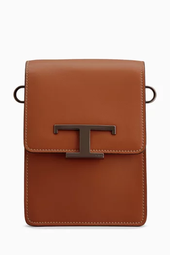 Micro Crossbody Bag in Leather