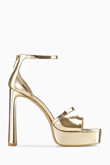 Claressa 125 Sandals in Metallic Leather