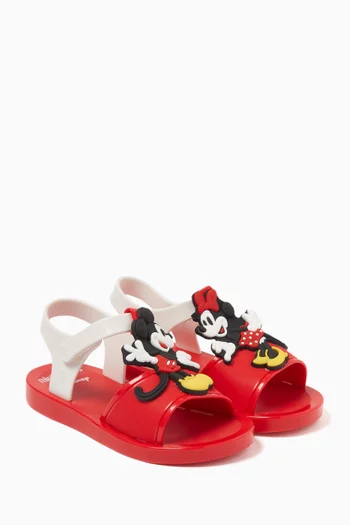 Mickey & Minnie Mouse Sandals in Melflex® PVC