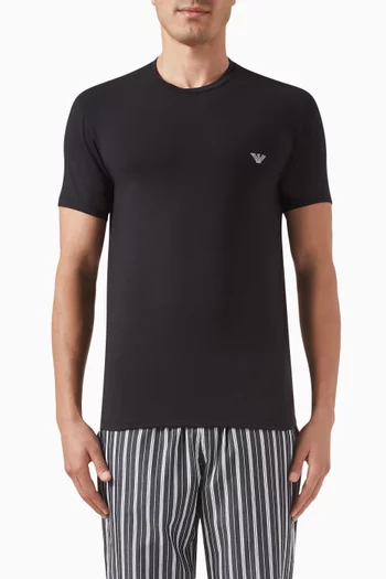 Emporio armani black t shirt online