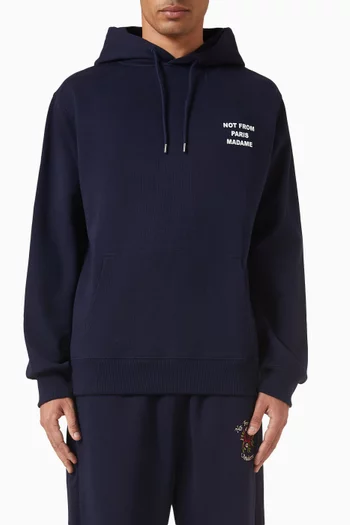 Le Hoodie Slogan in Cotton