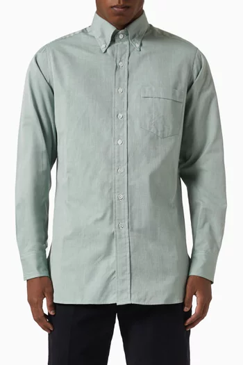 Pinpoint Oxford Button-down Shirt in Cotton
