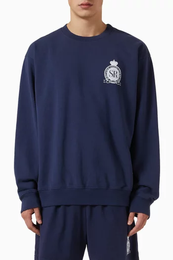 Royal Club Crewneck Sweater in Cotton