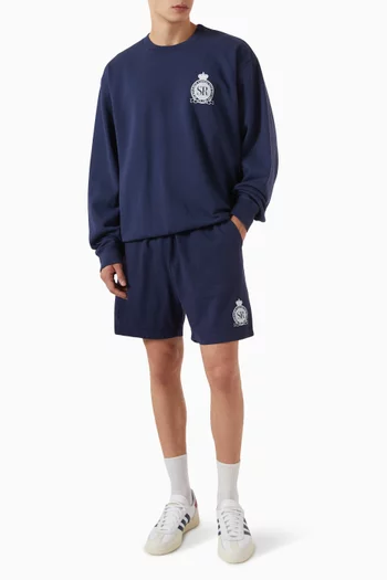 Royal Club Gym Shorts in Cotton Jersey