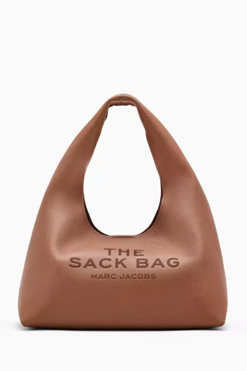 The Medium Sack Top-handle Bag in Leather