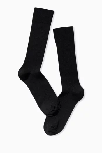 Mid Length Socks, Set of 6