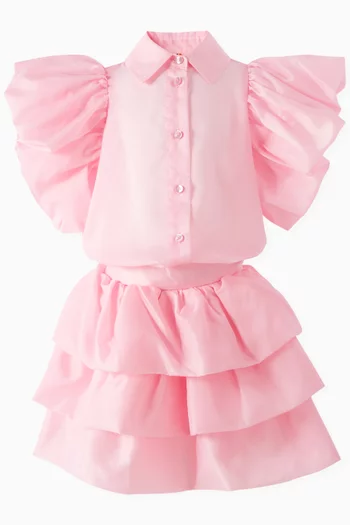 Ruffle Layered Skirt