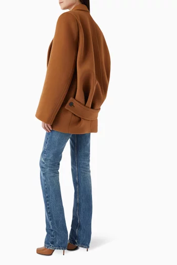 Single-breasted Coat in Wool