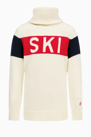 سترة بياقة عالية للتزلج على الجليد