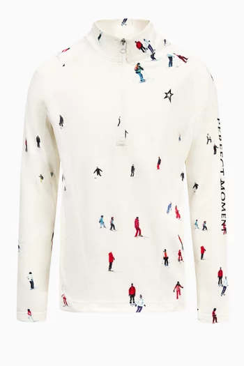 قميص عازل للحرارة بسحّاب قصير