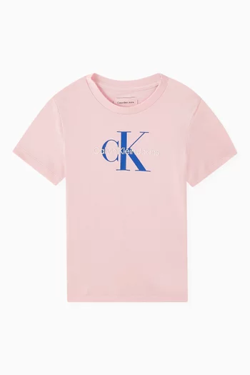 Ck Monogram T-shirt in Cotton-jersey