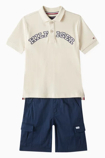 Monotype Polo Shirt in Cotton-piqué