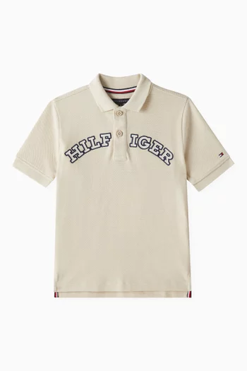 Monotype Polo Shirt in Cotton-piqué
