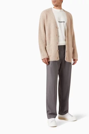 Pocket Cardigan in Cotton-knit