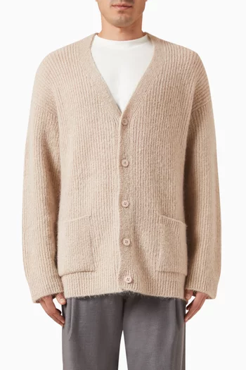 Pocket Cardigan in Cotton-knit