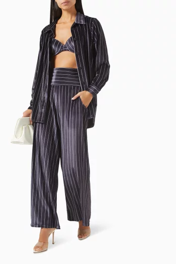 Cityjama High-waisted Pants in Velvet
