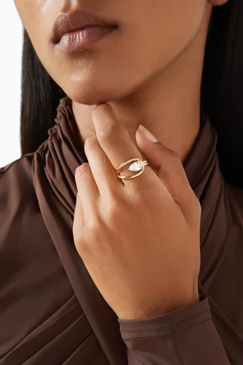 Ellie Diamond Ring in 18kt Gold