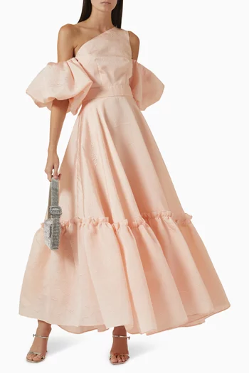 One-shoulder Midi Dress