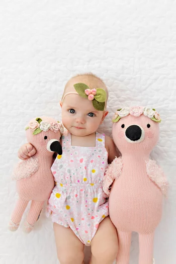 Penelope The Flamingo Soft Toy in Cotton