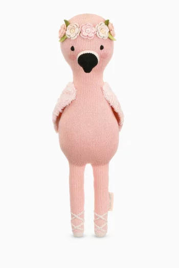 Penelope The Flamingo Soft Toy in Cotton