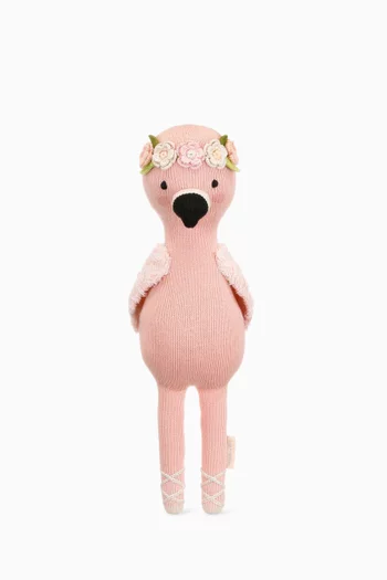 Little Penelope The Flamingo Soft Toy in Cotton