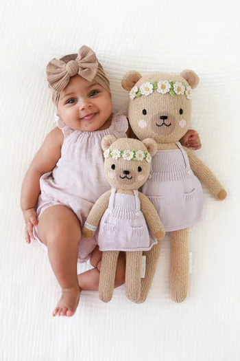 Olivia The Honey Bear Soft Toy in Cotton