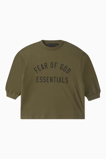 Logo Long-sleeve T-shirt in Cotton-jersey