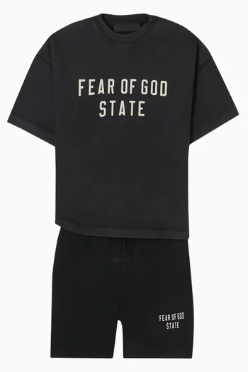 State Logo T-shirt in Cotton