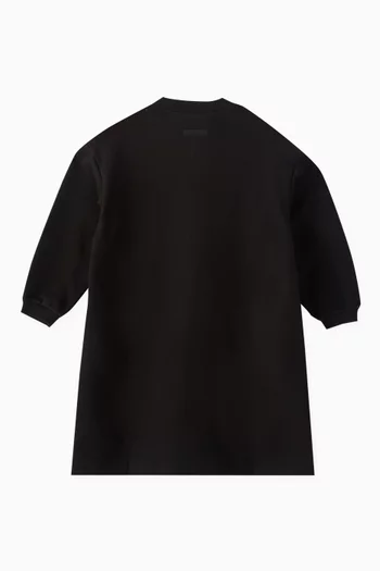 Logo Dress in Fleece