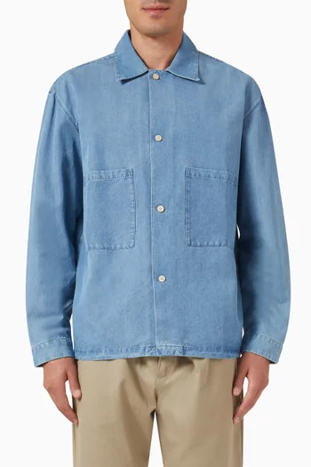 Sayan Shirt Jacket in Denim