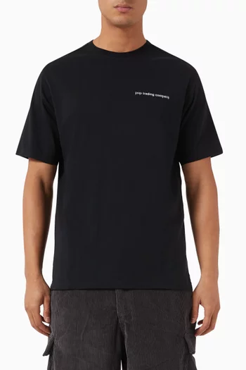 Blurred Logo T-shirt in Cotton-jersey