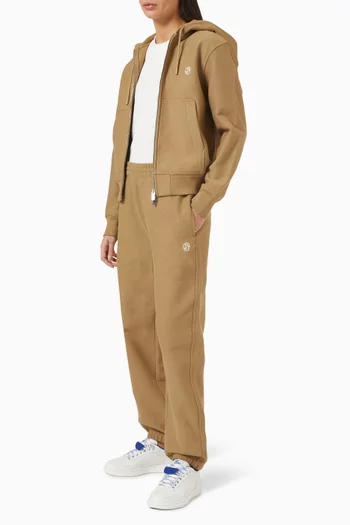 Zip-up Hoodie in Cotton Blend