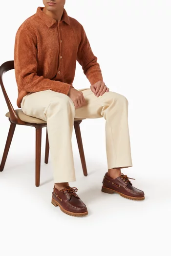 Acadia Lace-up Moccasins in Leather