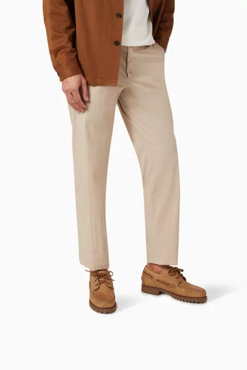Acadia Crazy Horse Lace-up Moccasins in Leather