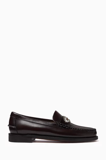 x HTC LA Classic Dan Eyes Loafers in Leather