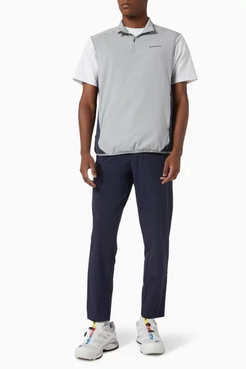 Quarter Zip Tech Vest in Nylon