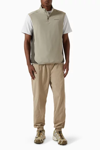 Quarter Zip Tech Vest in Nylon