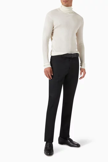 Turtleneck Sweater in Cashmere-blend