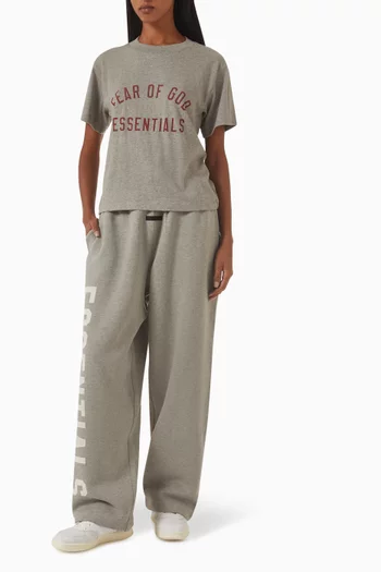 Logo Crew Neck T-shirt in Tri-blend Jersey