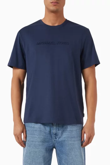 Embossed-logo T-shirt in Cotton