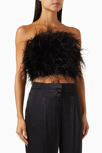 Feather Tube Top