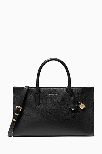 Medium Scarlett Satchel Bag in Leather