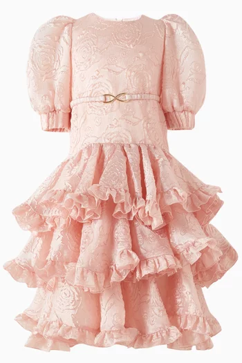 Ruffle Flared Dress