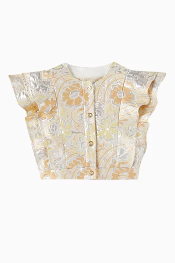 Ruffle Layered Blouse