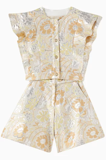 Bermuda Shorts in Jacquard