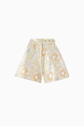 Bermuda Shorts in Jacquard