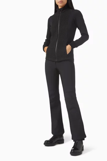 Meryl Diamond Quilted Jacket in Satin