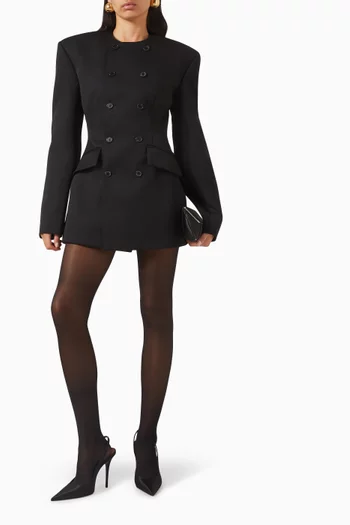 فستان بنمط جاكيت صوف وردروب.ان واي سي X روزي هنتنغتون وايتلي