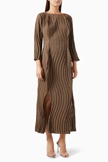Imogen Pleated Maxi Dress